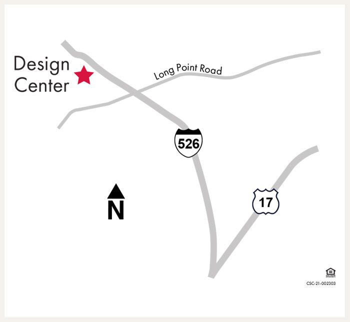 Design Center Map for Charleston, SC