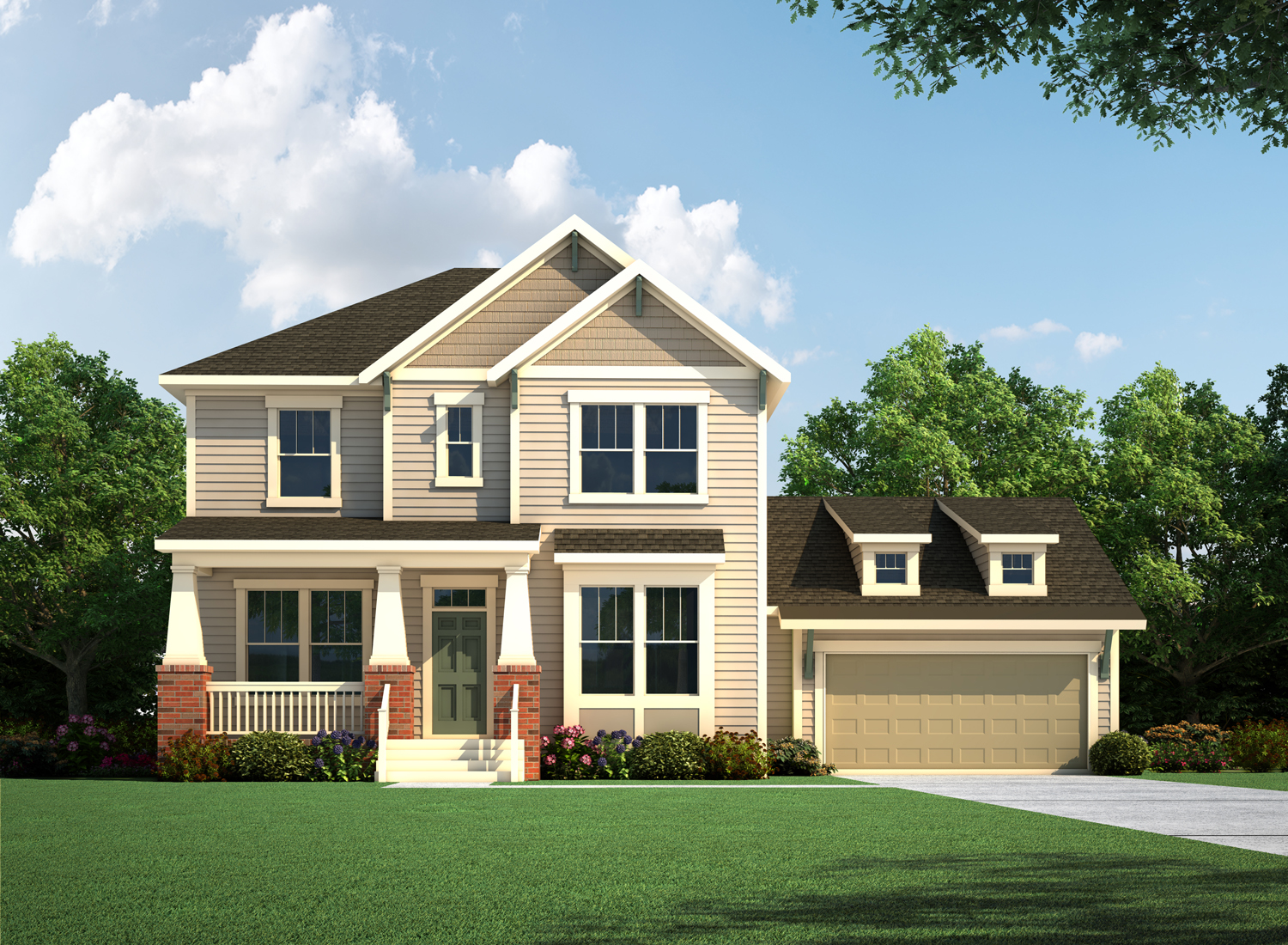 The Westcott located in Parkside at Skybrook North Cabarrus David