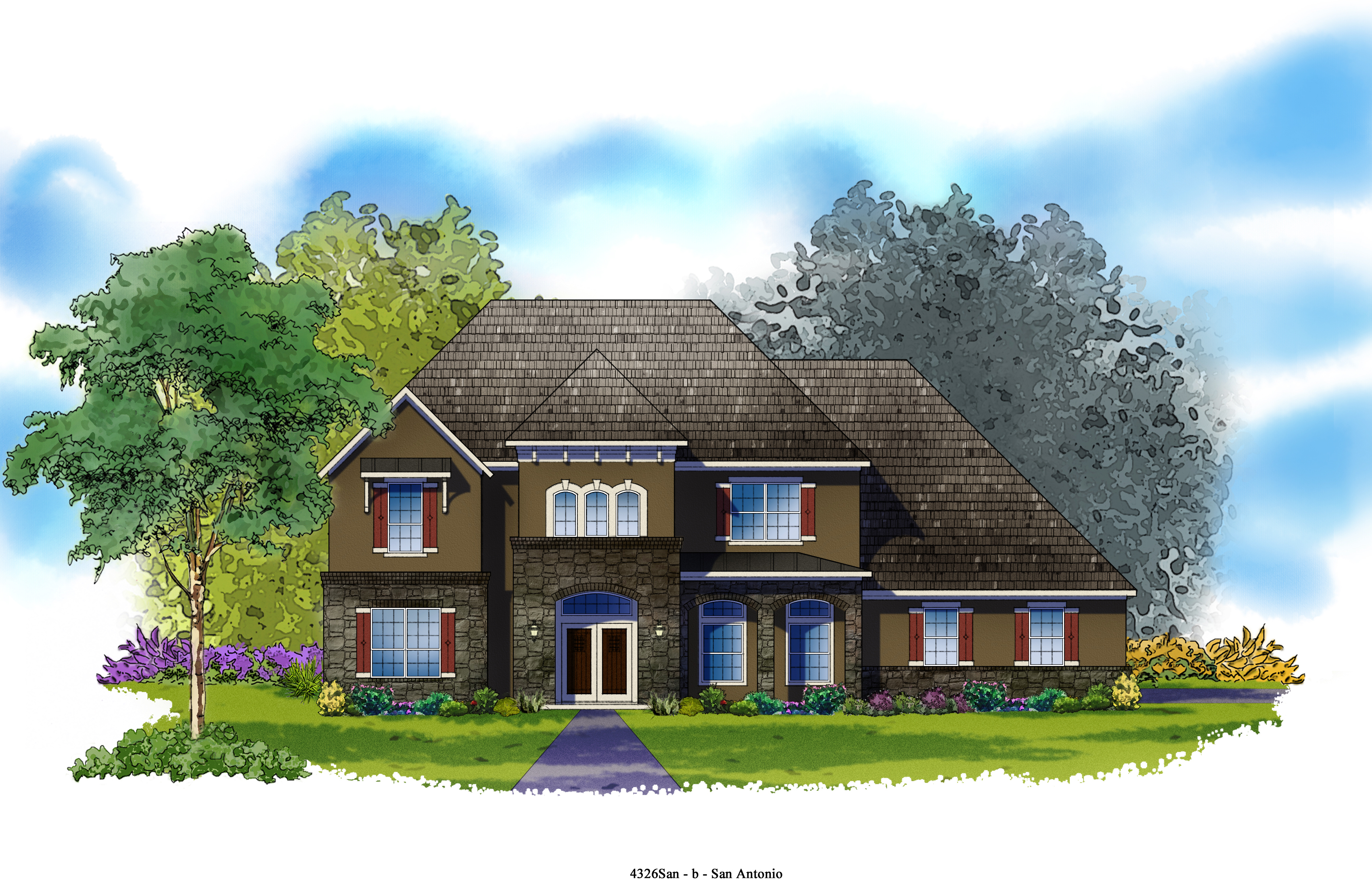 The Bluffton located in Texas Country Estates David Weekley Homes