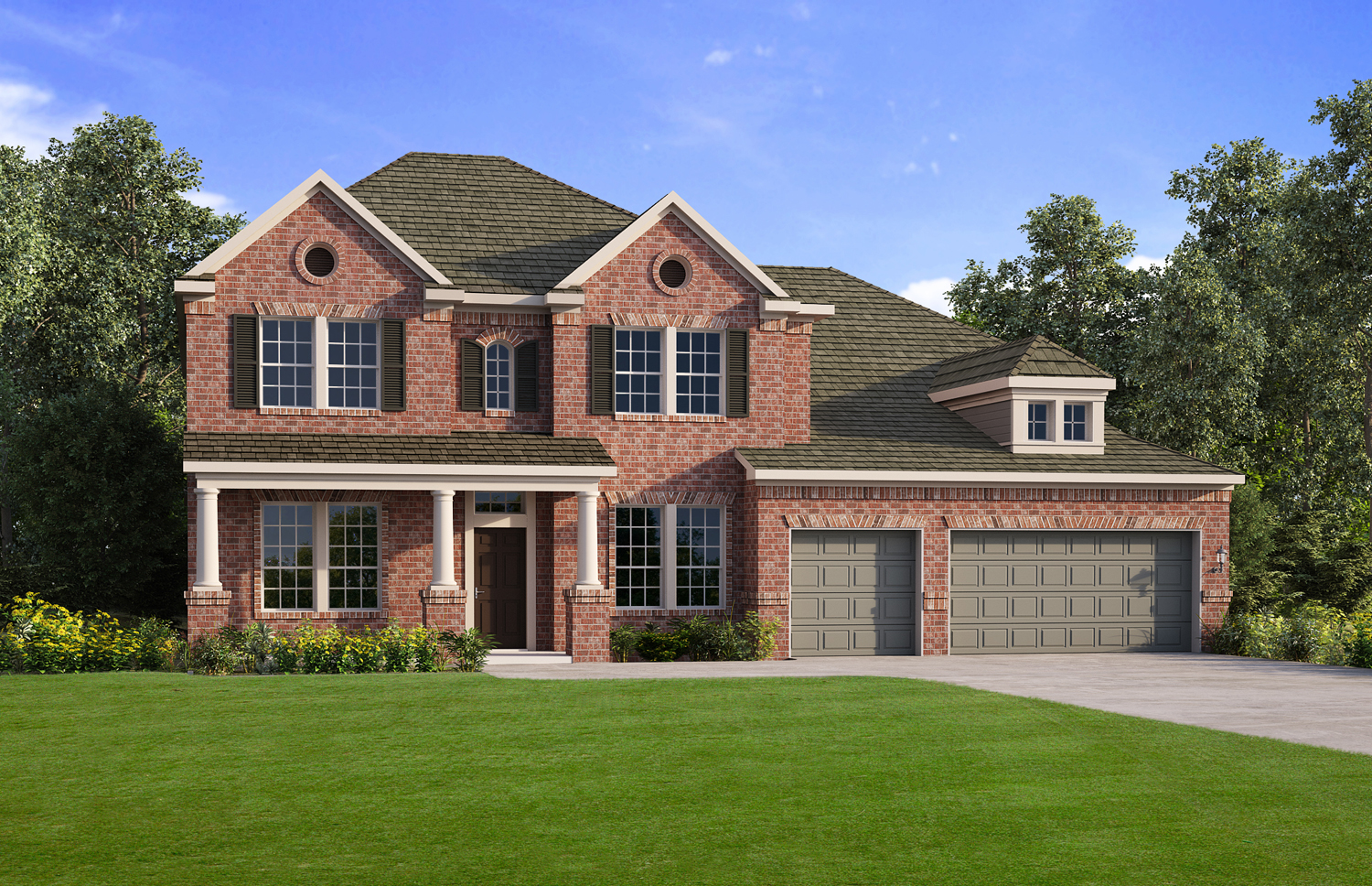 The Urbandale located in Fall Creek Fairway Crossing David Weekley