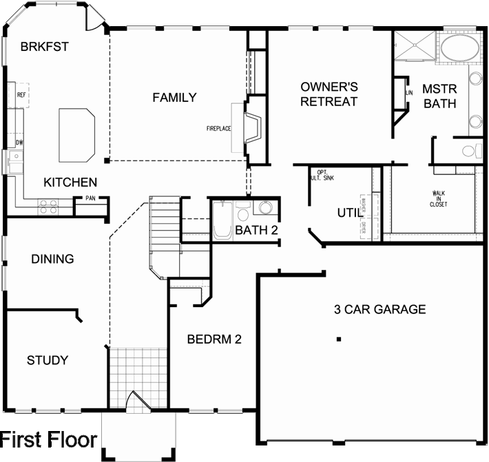 The Urbandale located in Fall Creek Fairway Crossing David Weekley