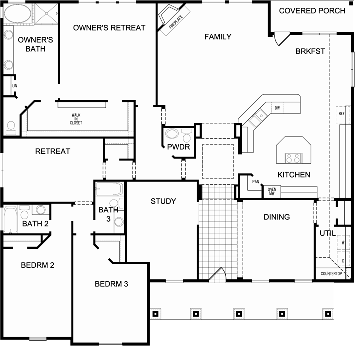 The Devlin located in The Falls Sable Park David Weekley Homes
