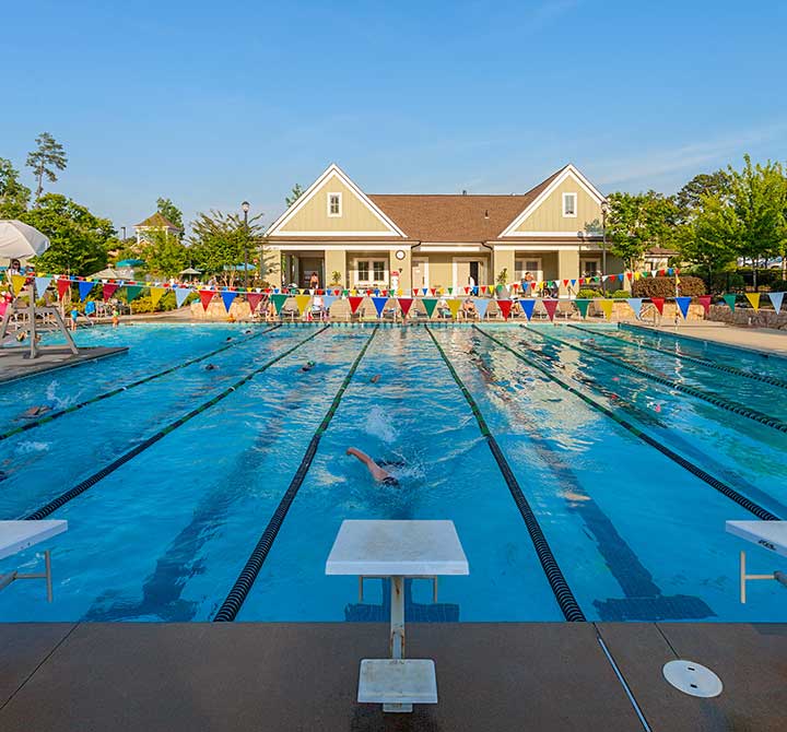 The lap pool at Towne Lake