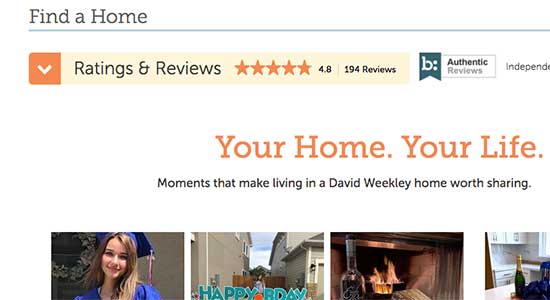 David Weekley Homes reviews