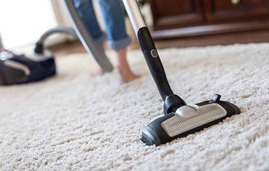 vacuum on carpet