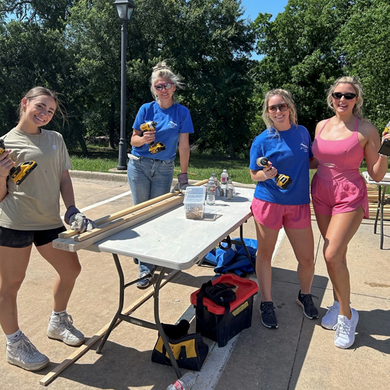 DWH Team Members from Dallas participating in Build Day