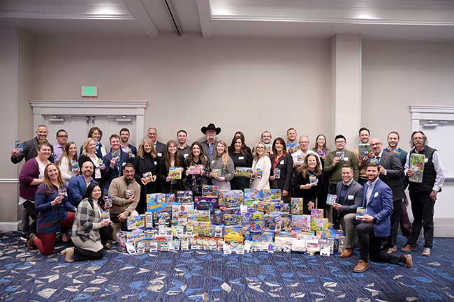 Denver Team Members collected 320 toy car and Lego sets for Children’s Hospital Colorado.
