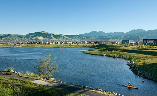 Daybreak in Salt Lake City, UT
