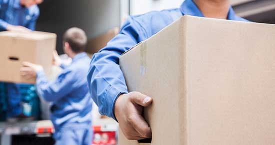 mover with boxes
