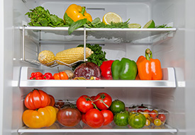 refrigerator full of food