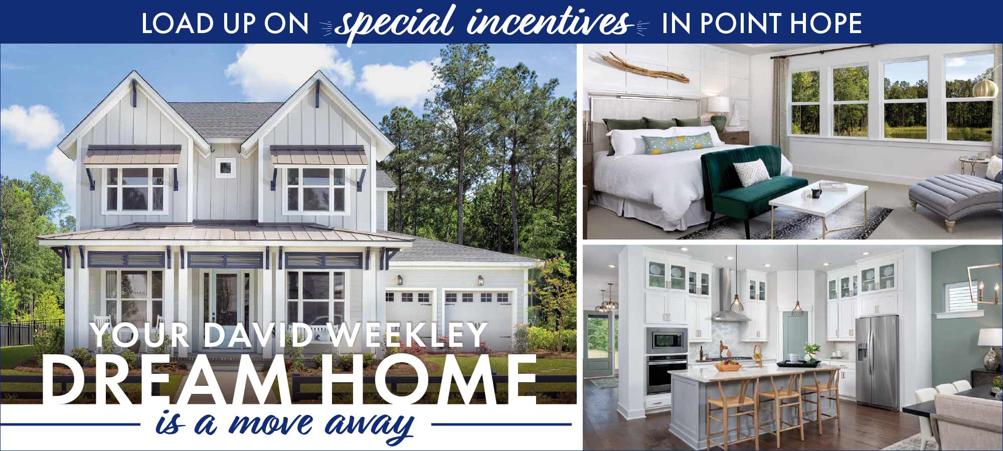 Your David Weekley Dream Home is a Move Away in Point Hope