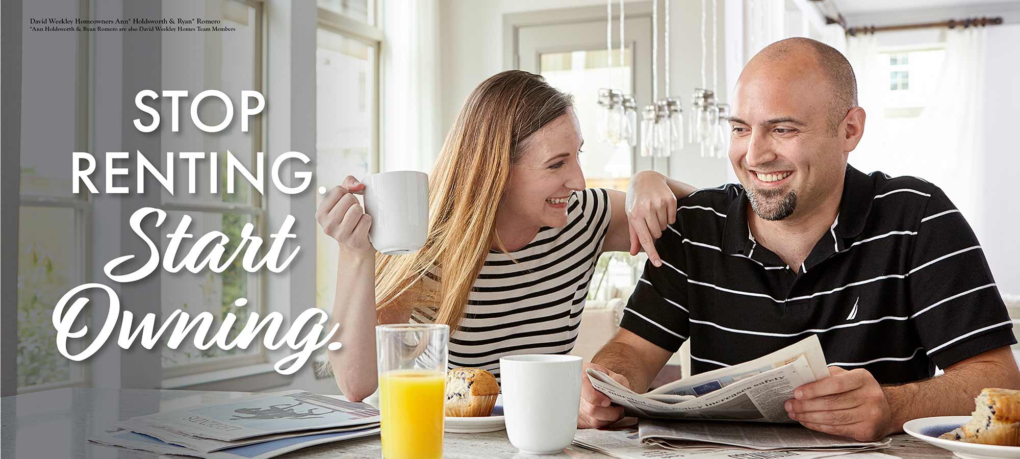 man and woman sitting at counter reading the newspaper