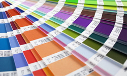 paint chips color pallette.