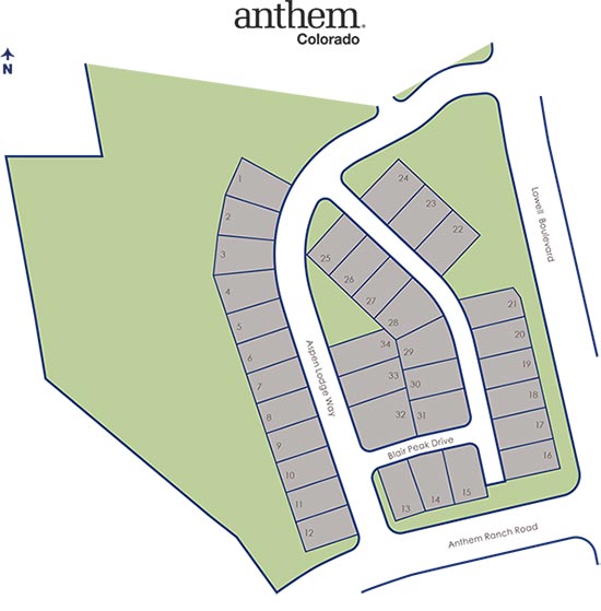 Anthem Ranch Plat Map