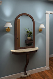 Image of hallway with mirror