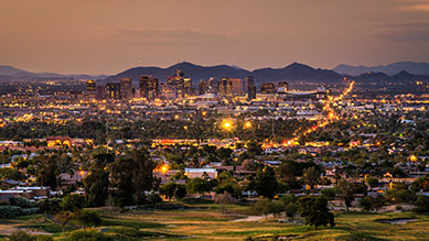 Phoenix, AZ skyline