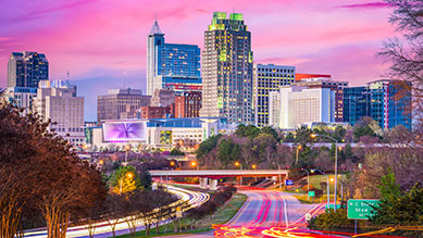 Raleigh, NC skyline