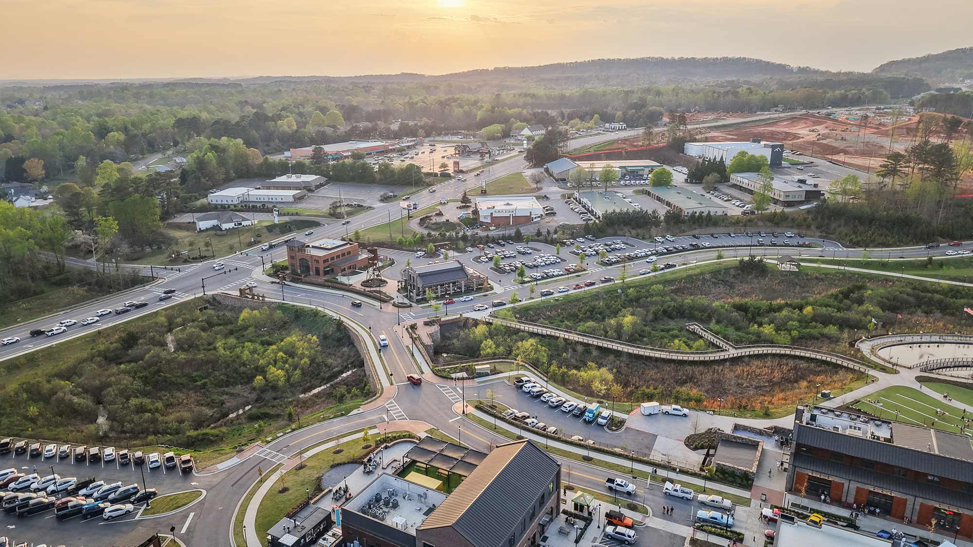 Cumming City Center Skyline - 3 Miles Away