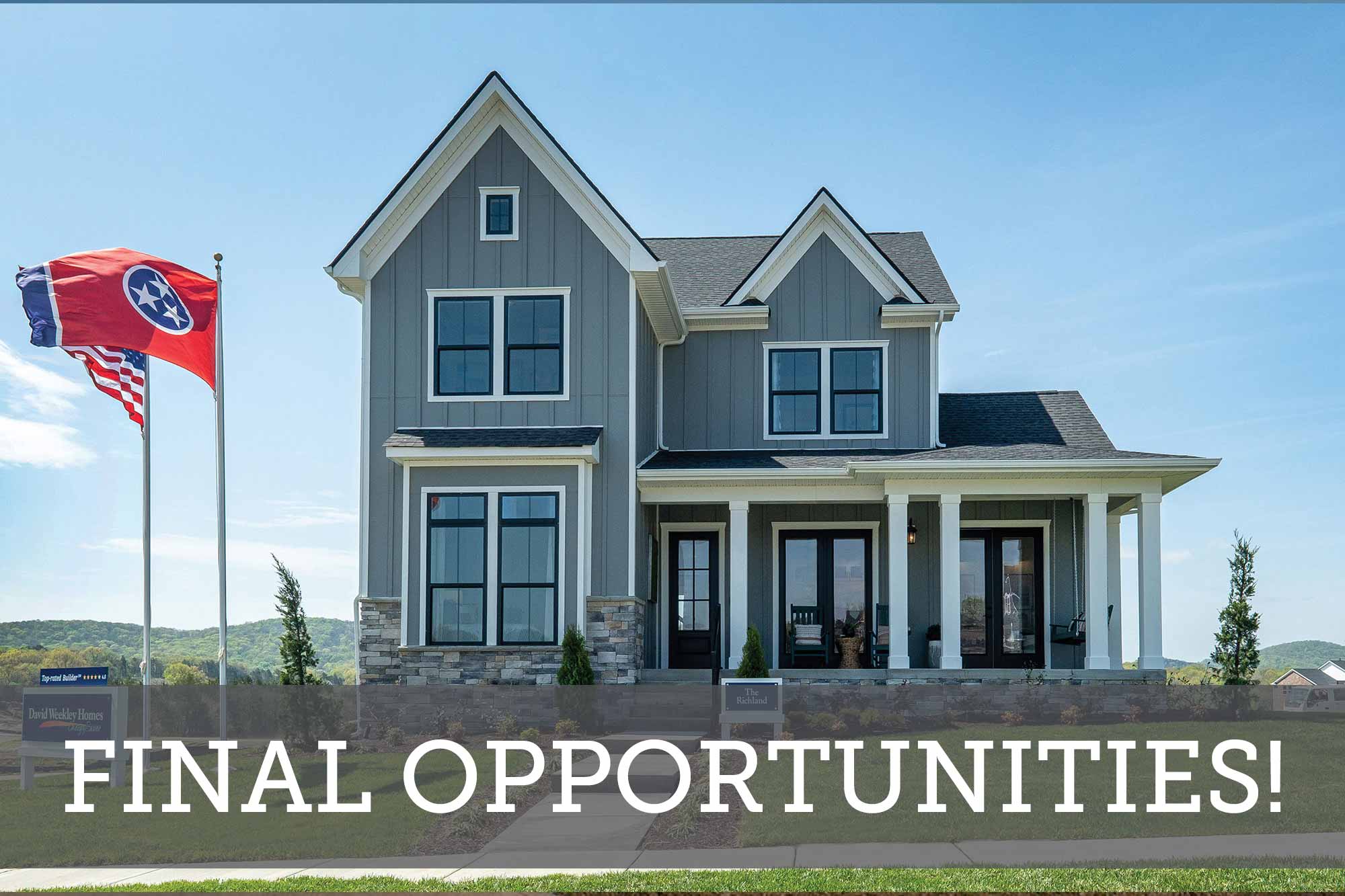 Annecy Nolensville TN Home Builder, New Homes David Weekley Homes